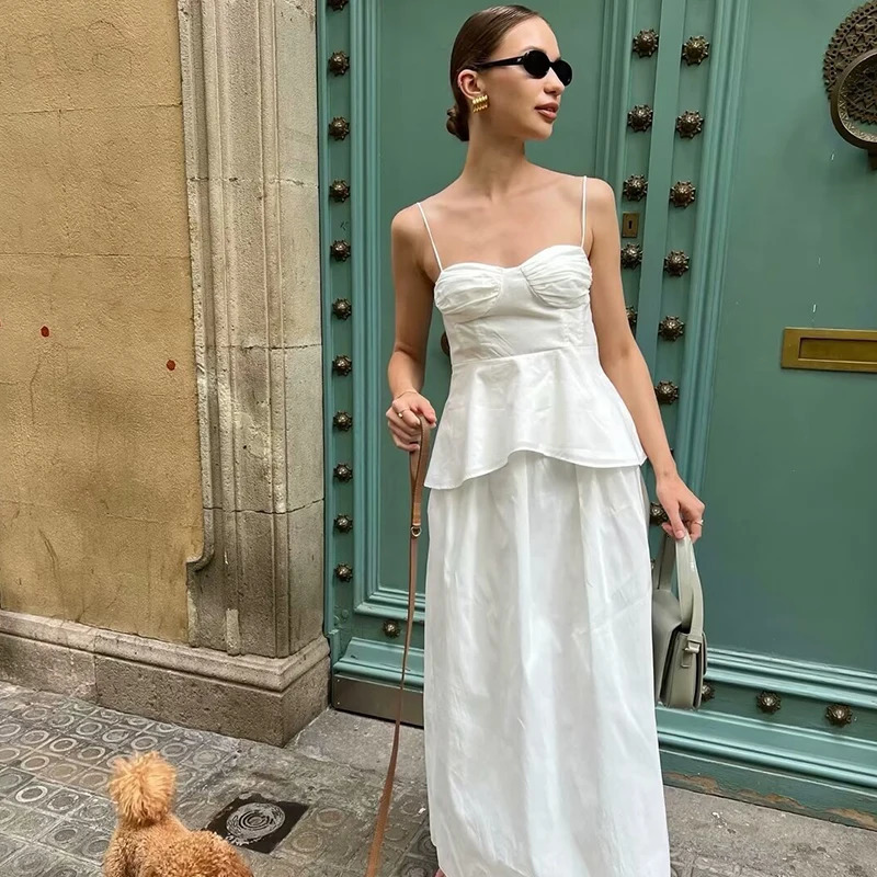 TRAF Camis Tops Summer Womens Chic Tube Top Camis Womens Street Elegant Young Womens Fashion Tops 250226