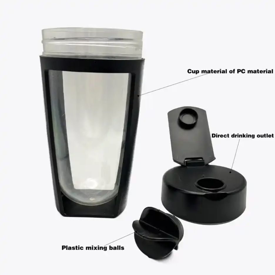 Gym Sports Protein Mixer Insulated Shaker Bottle 20 OZ Plastic BPS Free Shaker Bottle Custom Logo With Ball