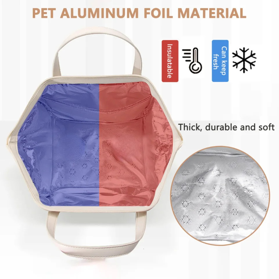 Ship from US Portable Lunch Bags Thermal Insulation Box Childrens School Picnic Large Capacity Tote w250227FBB