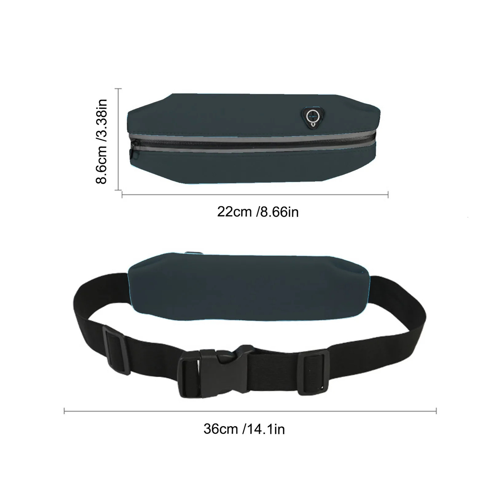 Ship from US Running Bag Men Women Waist Belt Sports Fanny Pack Mobile Phone Gym Cell Jogging Run Cycling 250227FBB
