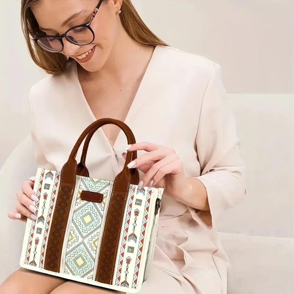 Ship from US Womens Boho 3piece Tote Set LightweightChristmas Gifts and Versatile Bag with Adjustable Straps for Everyday Use 250227FBB