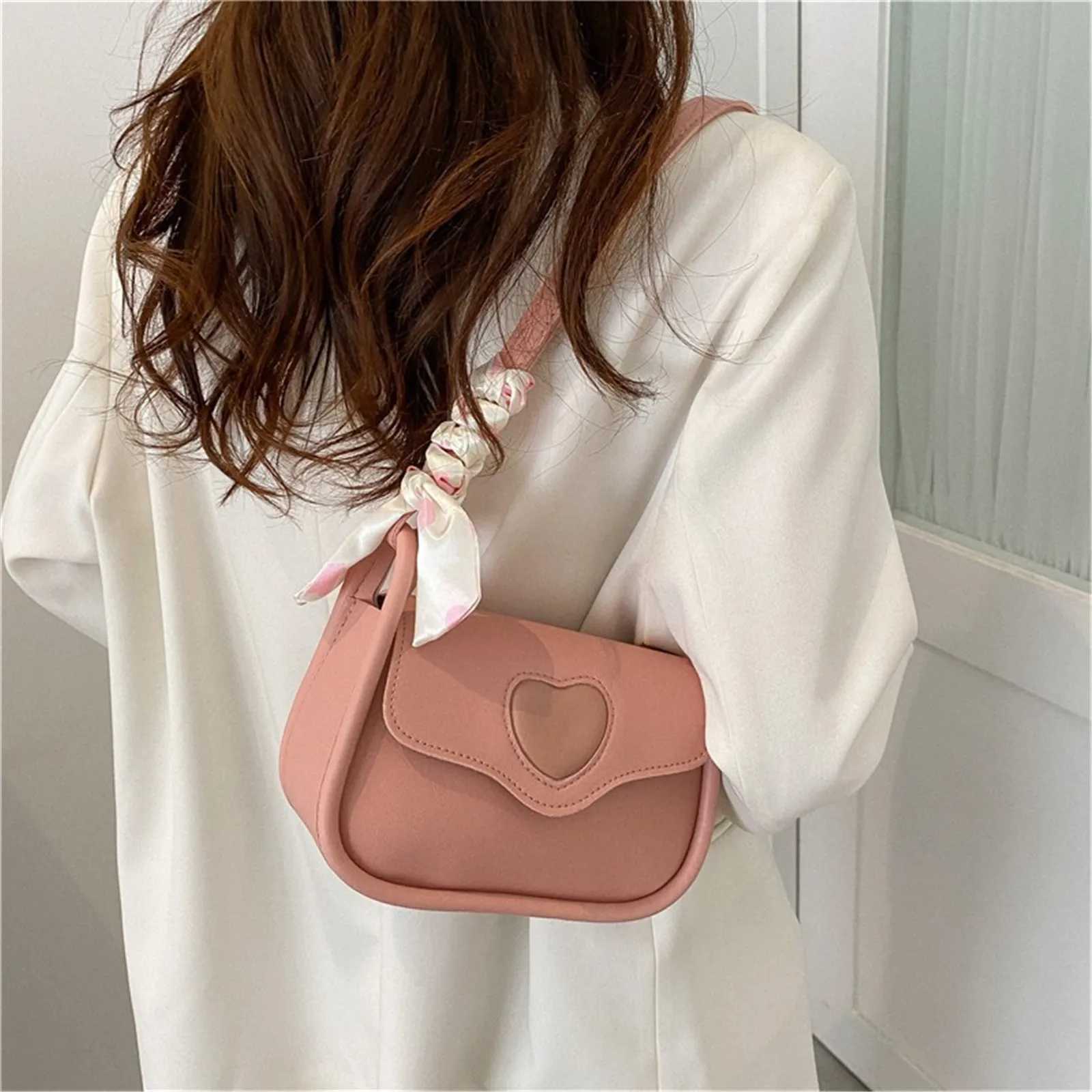 Women Fiable Crossbody Small Square Bag Female Versatile PU Leather Phe Pouch Persality Niche Shoulder Underarm BagsXJ250227