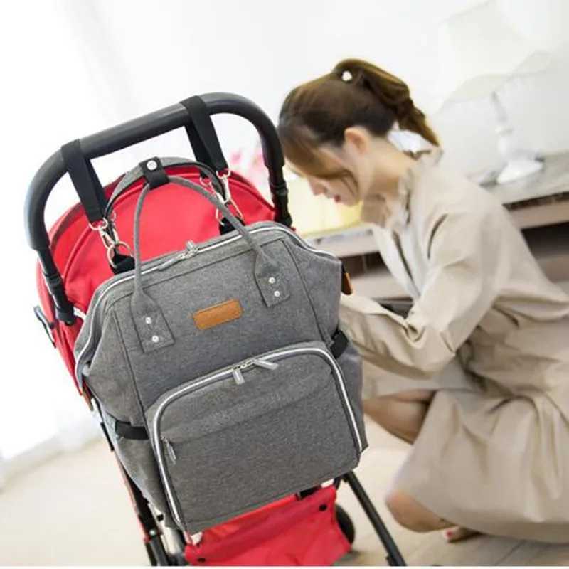 Diaper Bags Ankommling Fashion Mummy Maternity Nappy Bag Brand Large Capacity Baby Bag Travel Backpack Designer Nursing Bag for Baby Care Y250227IPWH