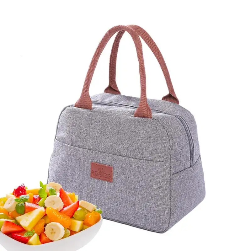 Ship from US Portable Cooler Bag Ice Pack Lunch Box Insulation Package Insulated Thermal Food Picnic Bags Pouch For Women Children Kids 250227FBB