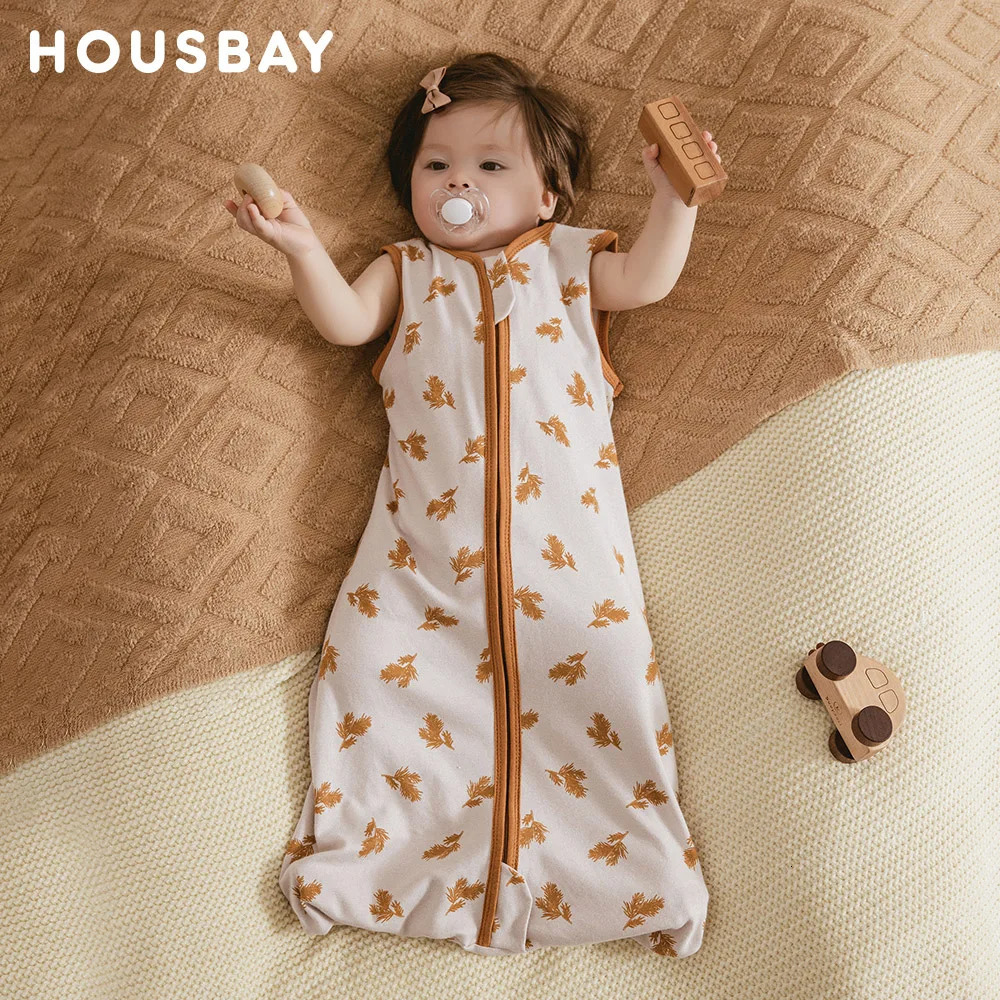 Sleeping Bag For Babies 3-24Months Boys Girls Summer Sleep Sack Vest Thin Breathable 0.5Tog 2-Ways Zipper Nappy Changing Bag 250227bj