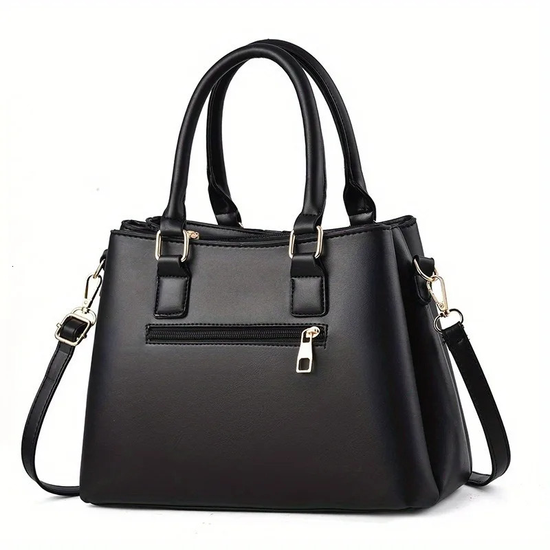 Ship from US Elegant embroidery 2way handbag womens cross shaped bag highend synthetic leather top handle wallet 250227FBB