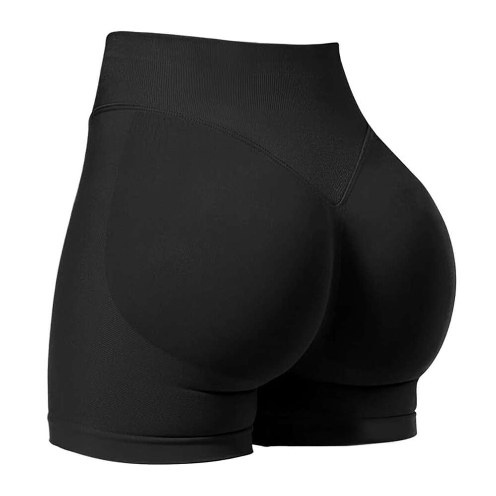 Fiess exercise shorts, women's high waisted yoga no awkward es, lifted buttocks, peach buttocks fiess pants, 2025 temperament versatile new trend