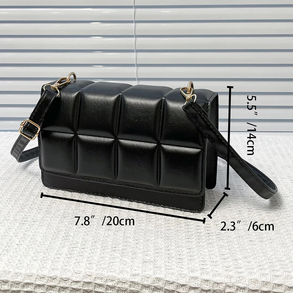 Ship from US Trendy Classic Shoulder Bag Women PU Leather Crossbody Simple Solid Color Flap Messenger Fashion Handbags Pouch 250227FBB