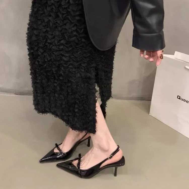 Summer High Heel Wen Mes Sandals Fi Pointed Toe knit Shoes Design Style Party Dress Sandals Y250317