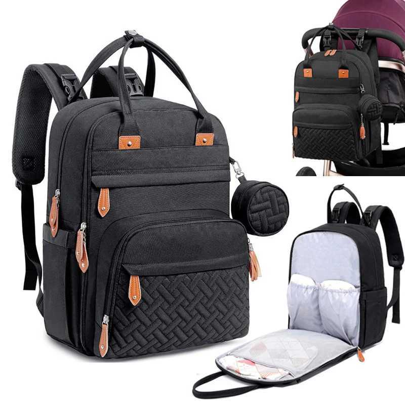 Diaper Bags Diaper Bag Backpack Large Baby Nappy Changing Bags Multifunction Waterproof Travel Back Pack Organizer Maternity Bag Y250227VZMY