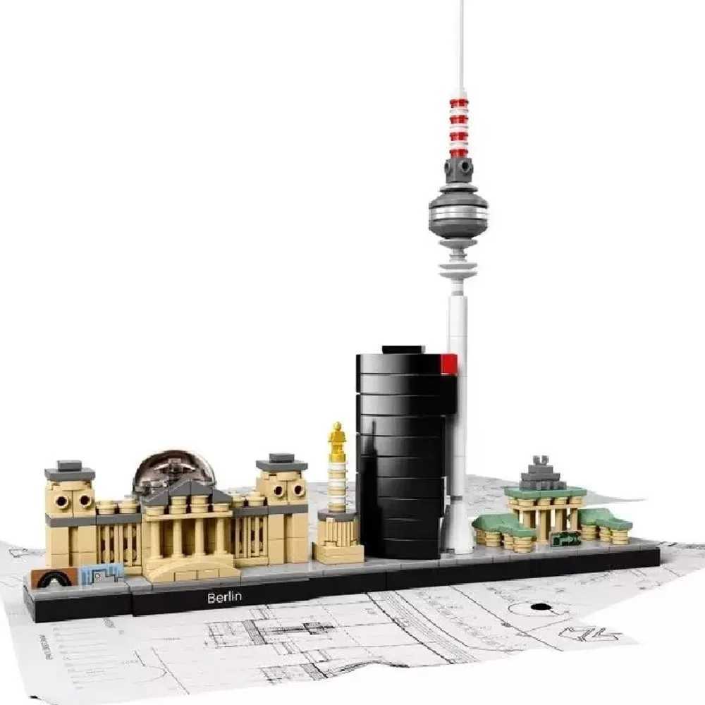 Creative street View London Sydney Chicago Building Blocks Kit B Classic City Model Kid Toys Gift 21033 21032 21034 21038 Y250227
