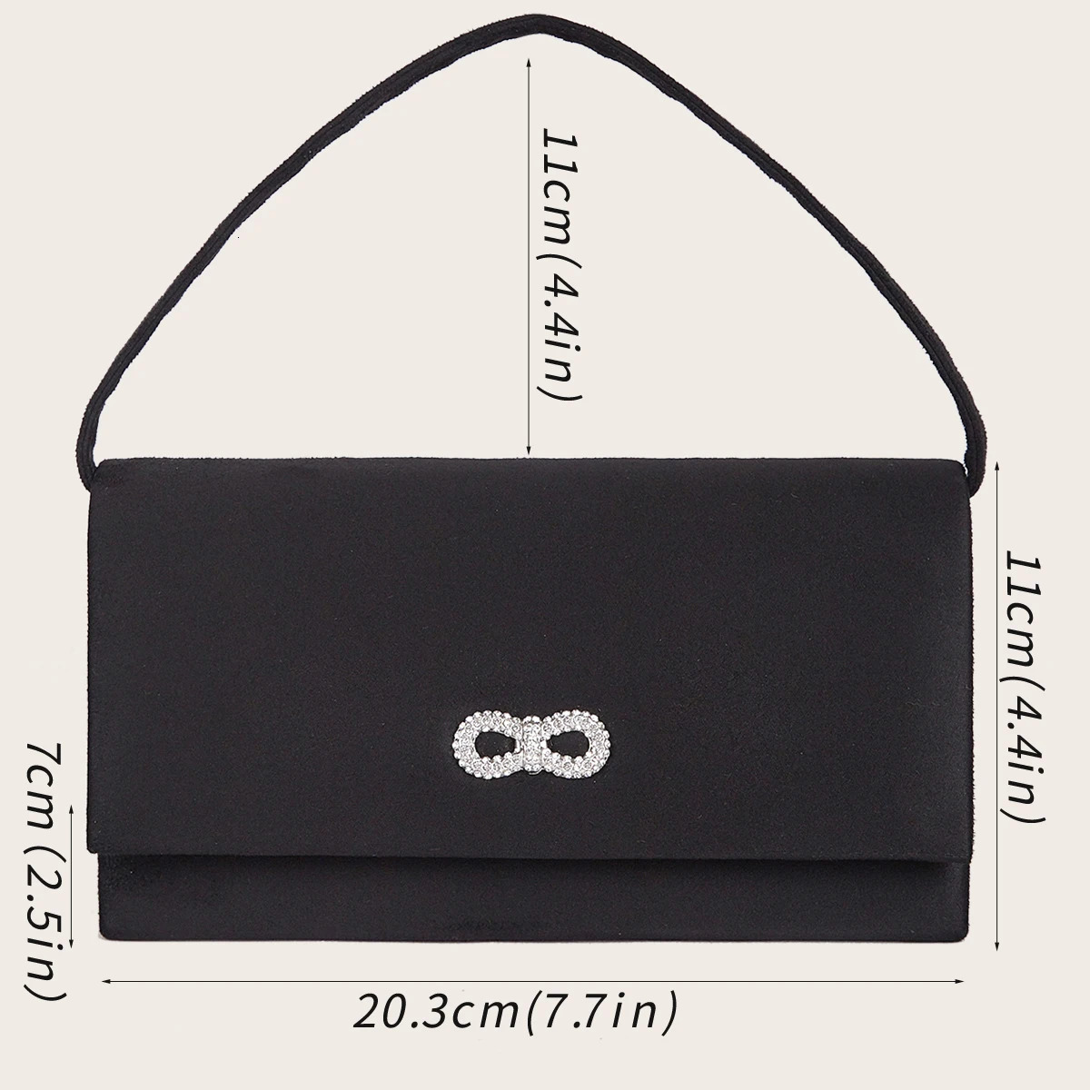 Womens Handbag Black y Evening Clutch Bag Fashion Chain Shoulder Prom Party Long Purse 250226