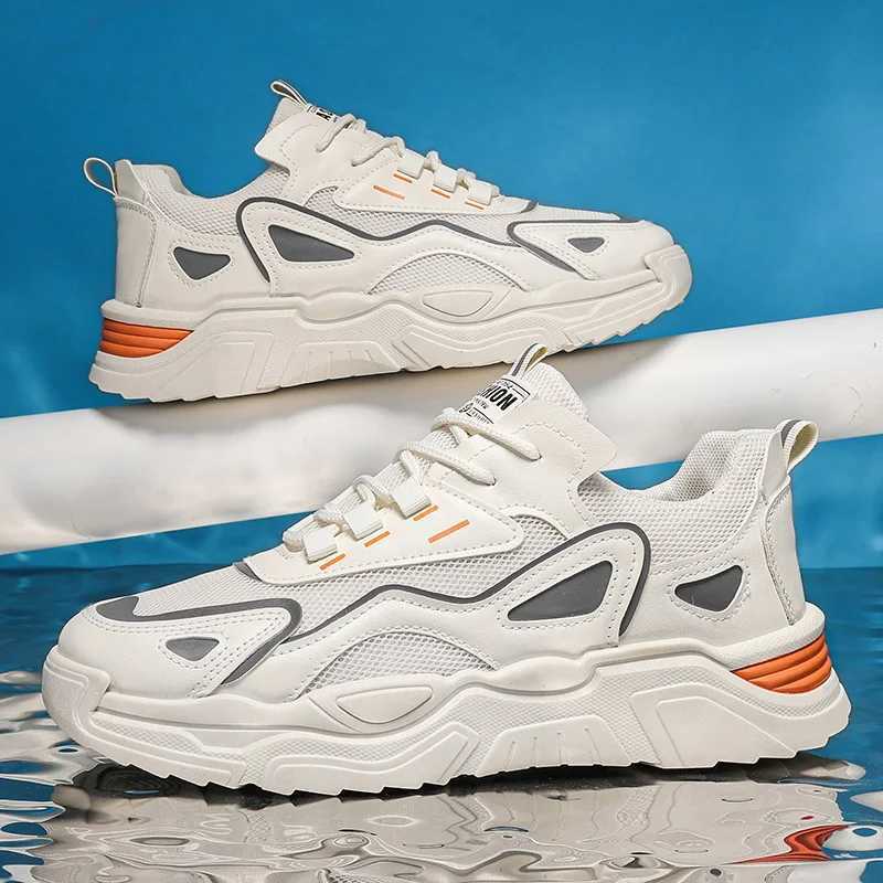 2024 Fashionable and Comfortable Mesh Breathable Outsoles Summer Hot Selling Mens Casual Shoes Thick soled Breathable Sports Shoes Z250227