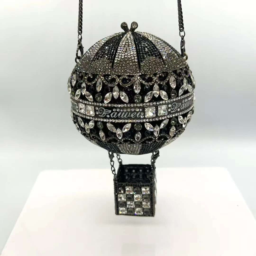Hot Air Ballon Crystals Evening Bag Women Boutique Dia Purses And Handbags Bridal Wedding Party Gems Clutch Purse