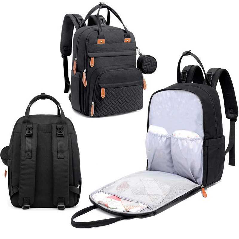Diaper Bags Diaper Bag Backpack Large Baby Nappy Changing Bags Multifunction Waterproof Travel Back Pack Organizer Maternity Bag Y250227VZMY