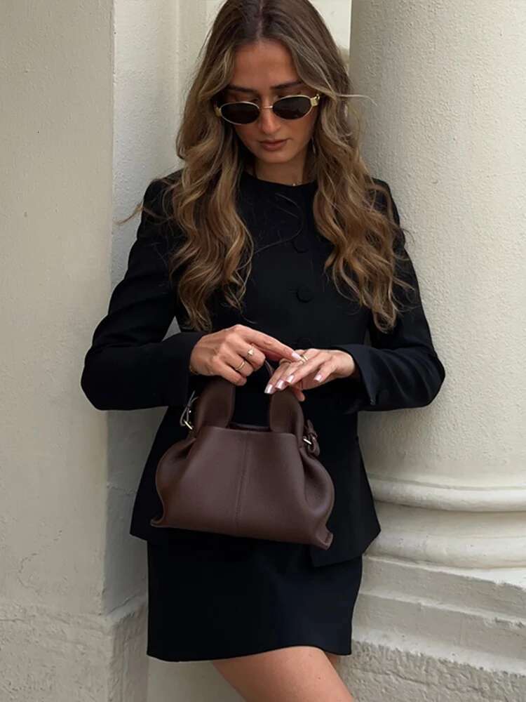Elegant 2 Piece Sets Women Outfit Fashion O Neck Single-Breasted Pockets Coat Hip Package Mini Skirt 2025 Ladies Office Suit