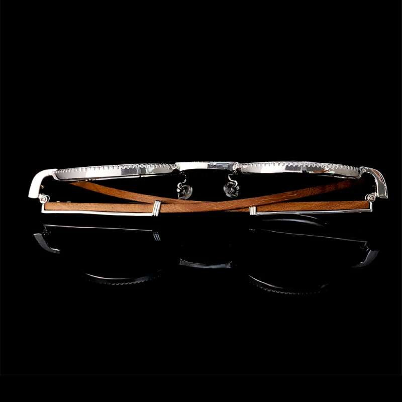 Hiphop Iced 5A Zircon Modern Sunglass Gold Plated Pave Bg Moissanite Glasses Women Men Personality Woody Eyeglass Ins