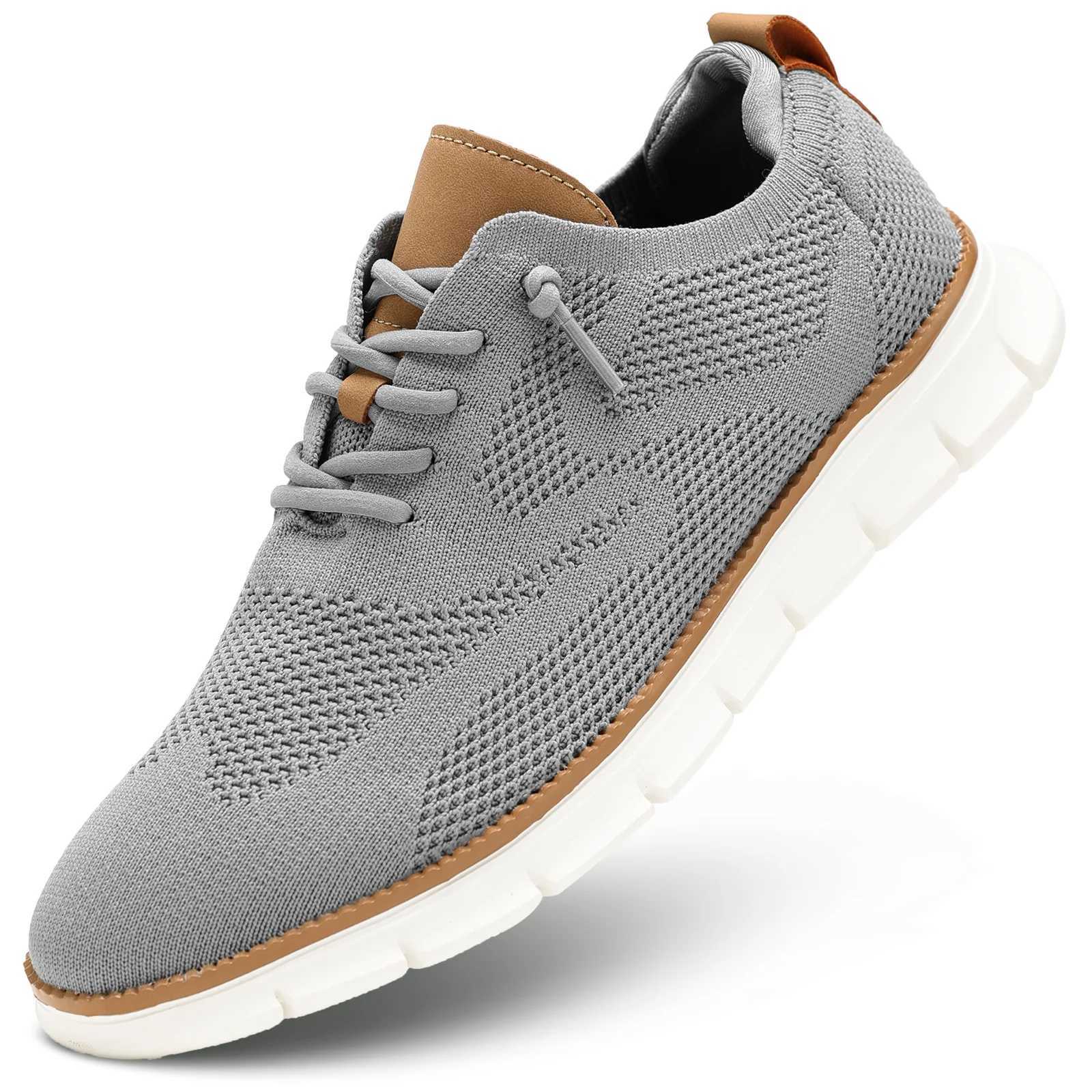 Mens mesh casual sports shoes lightweight and breathable dress shoes comfortable walking Oxford shoes machine Z250227