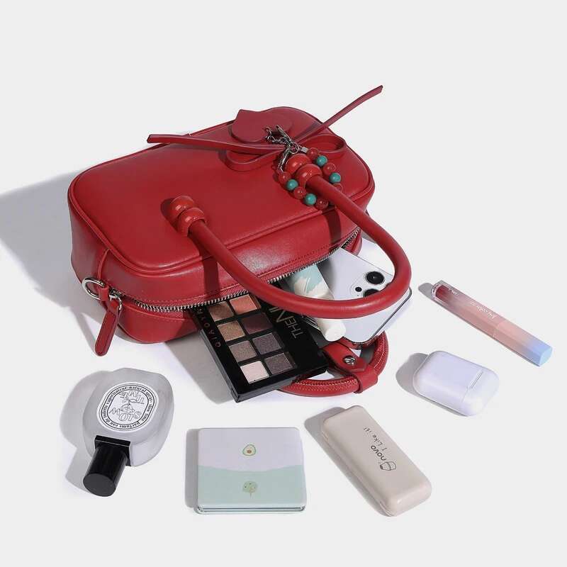 Casual Pillow Bags For Women Designer Handbags Purses 2024 New In PU Beading Sequined Top Handle Small Shoulder Crossbody