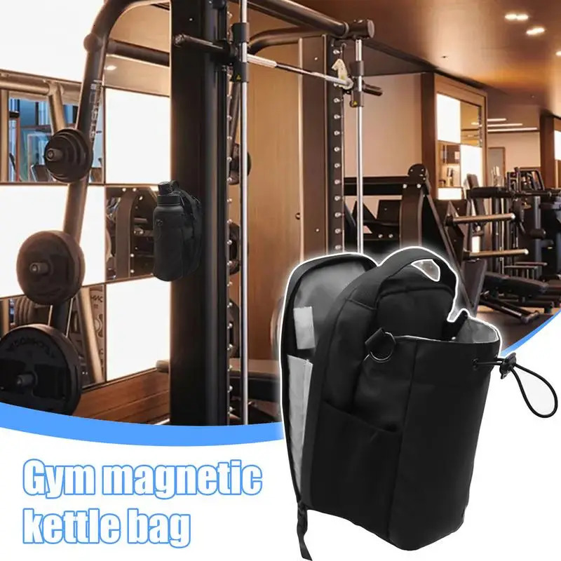Ship from US Magnetic Gym Bag Large Capacity Carrier With Phone Pocket Portable Water Bottle Pouch Accessories Organizer 250227FBB