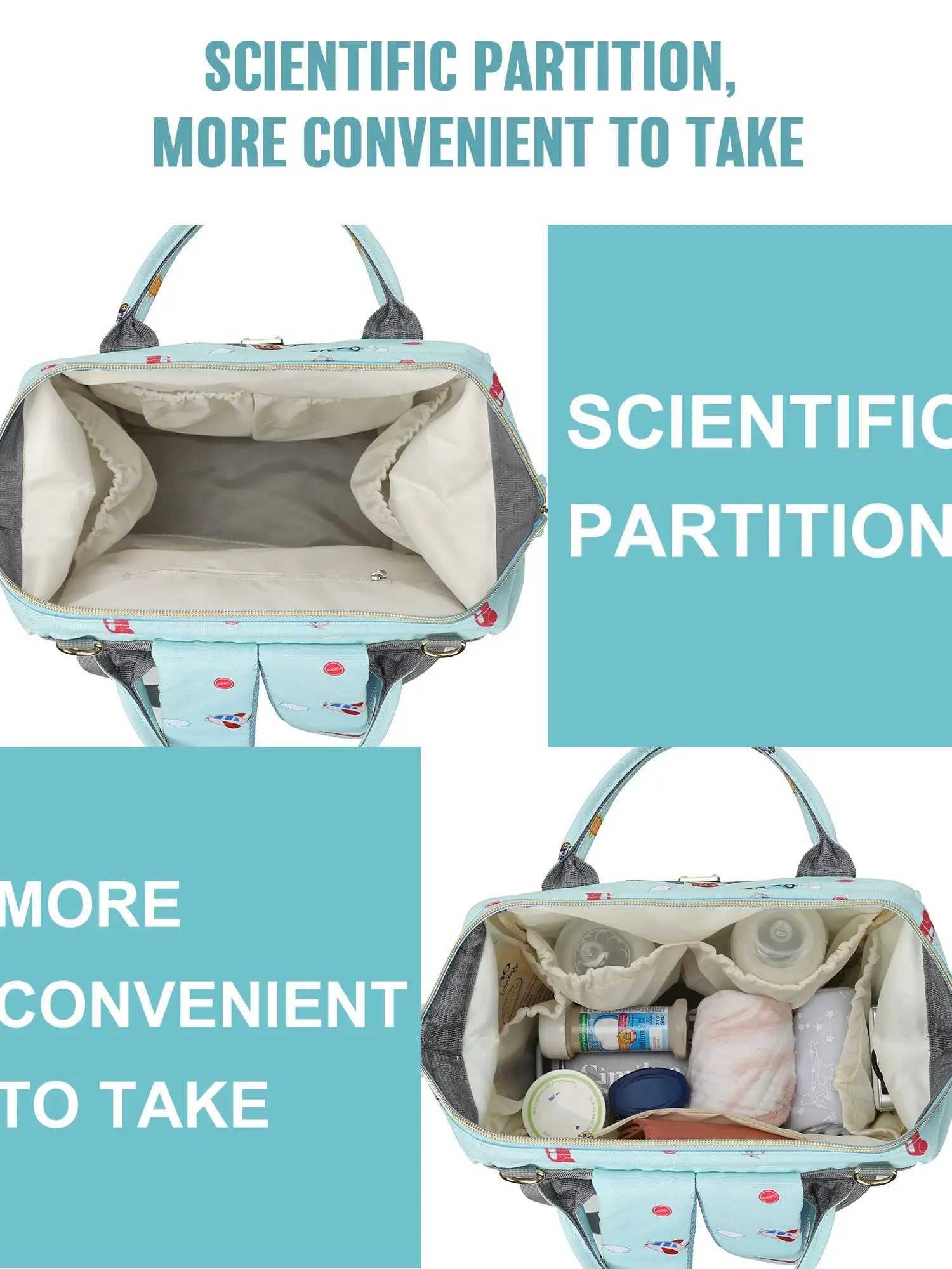 Diaper Bags Mummy backpack waterproof maternity bag baby supplies large capacity multifunctional waterproof outdoor travel dial bag Y250227L2FR
