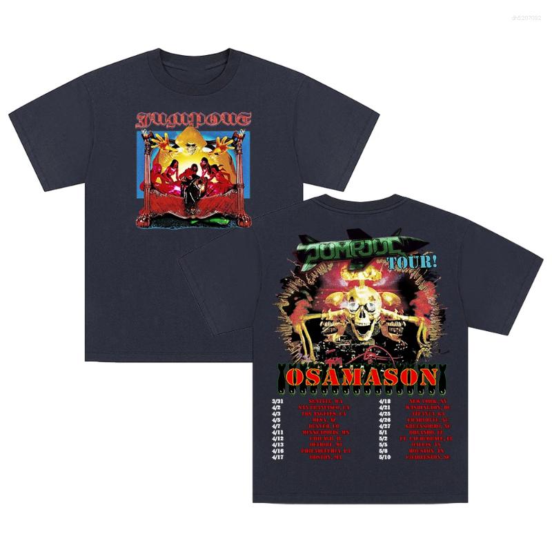 Mens T Shirts OsamaSon Jump Out Tour 2025 T-shirt Crewneck Short Sleeve Cotton Tee Women Men Streetwear Tops