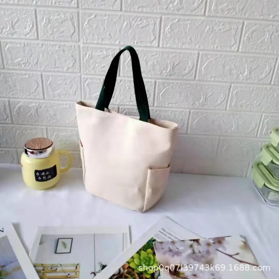 Ship from US Korean canvas handbag lunch box fashionable bento mom bag special purpose womens 250227FBB