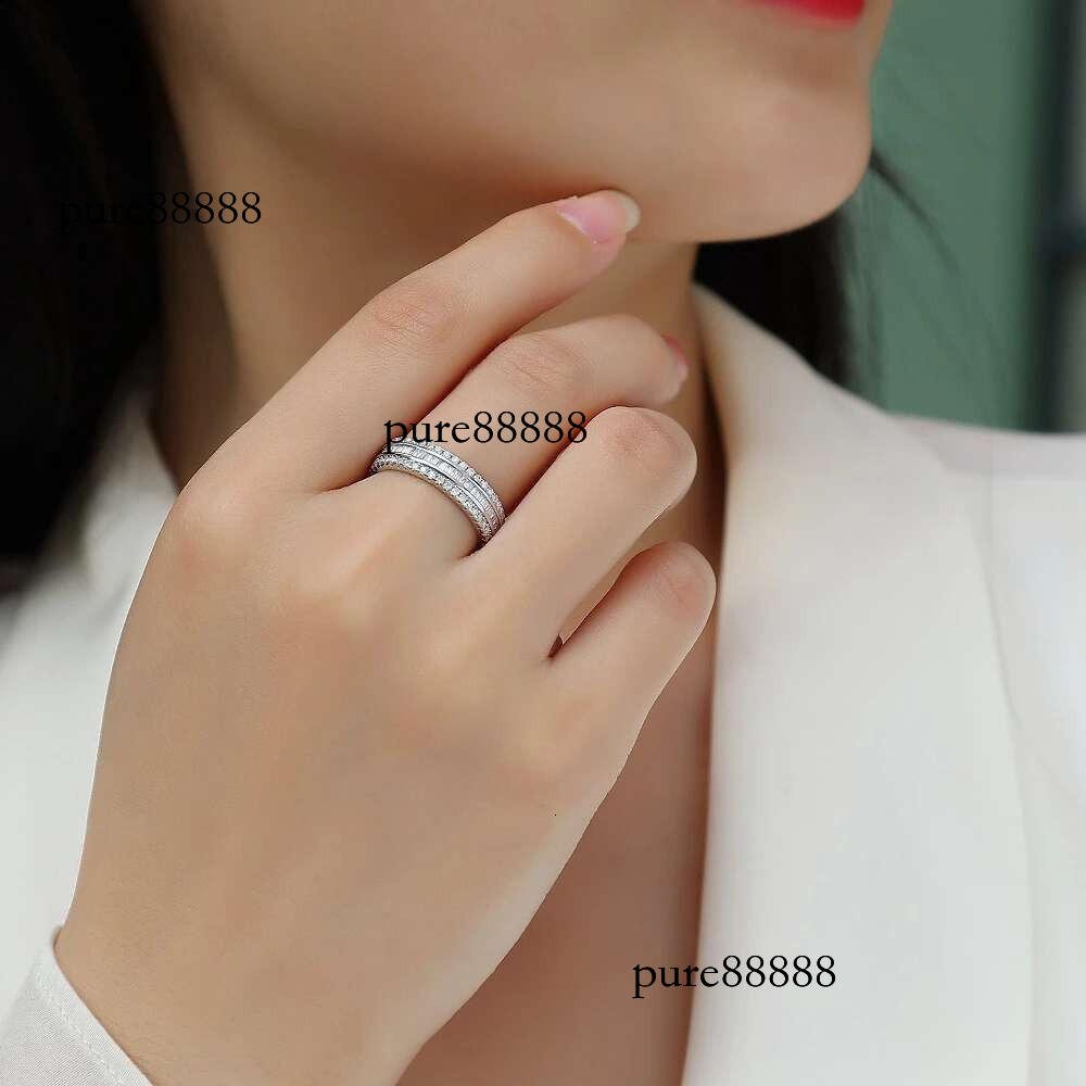 WUIHA 100% Sterg Sier Sparkg GRA Moissanite Dias Wedding Engagement Ring for Women Anniversary Gift Fine Jewelry