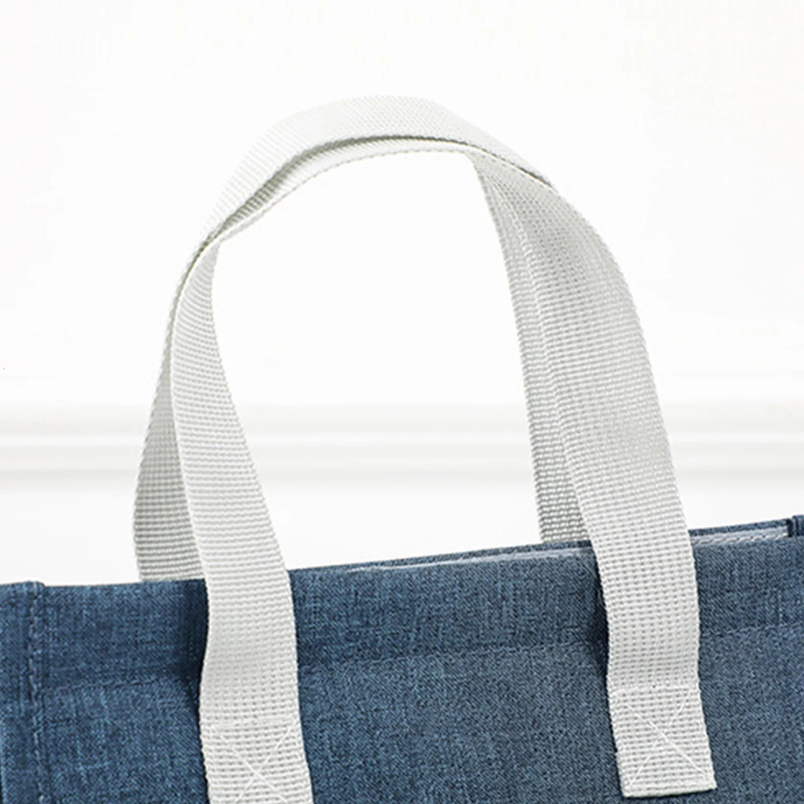 Ship from US Solid Color Basic Canvas Lunch Box BagLarge Capacity Portable Bento Bag Insulated Food Hand 250227FBB