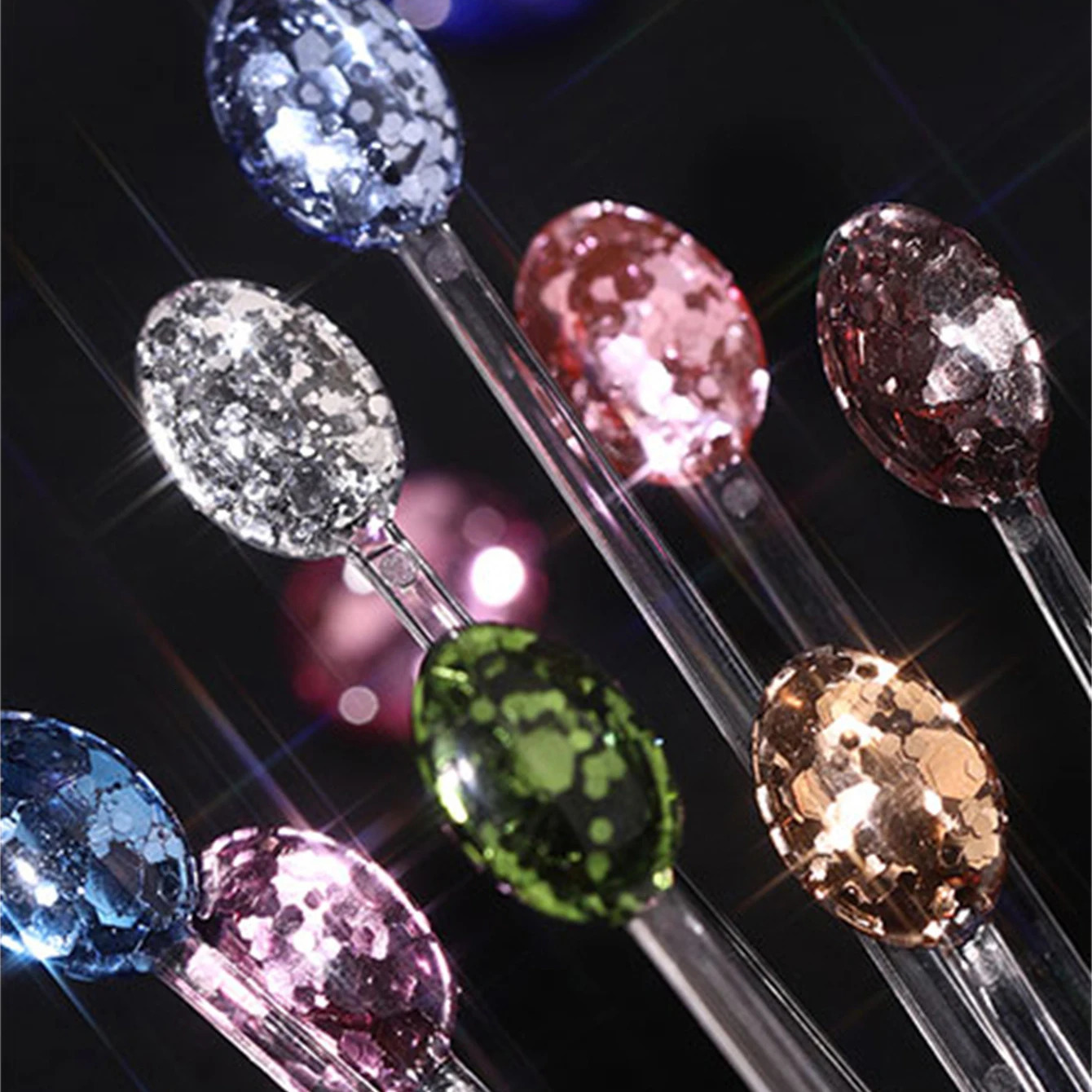 8 Bottles s High-Capacity Metallic Colour Nail Glitter Set Nail Accessories Nail Art Decoration 250227