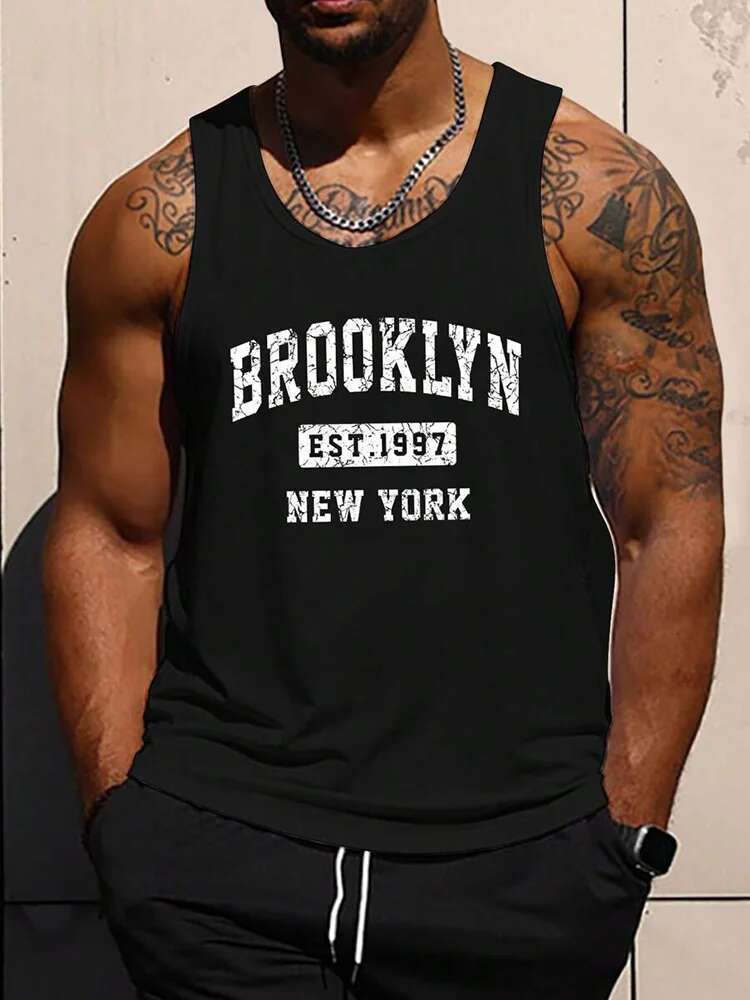 Summer Sports Designer Outdoor Sports Loose And Comfortable Sleeveless T-shirt Daily Street Men's Fashion Tank Top