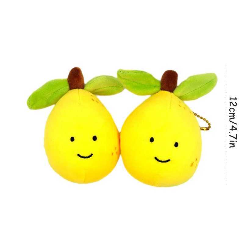 Cute Lemon Plush Toy Chain Fruit Vegetable Doll Pendant Key Ring Backpack Charms Car Bag Decor Free shipping
