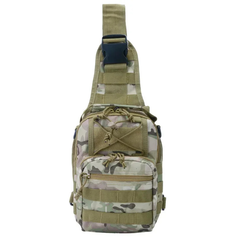 Ship from US Field mountaineering army camouflage waterproof single shoulder diagonal cross outdoor tactical messenger bag mens breast 250227FBB