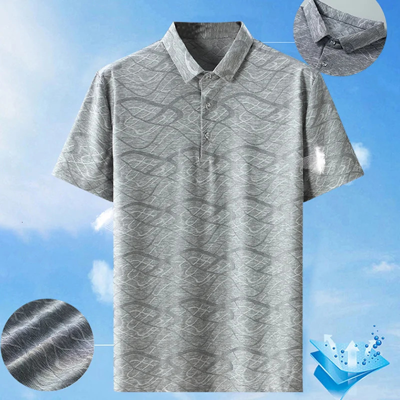 Summer Polo Shirts Men Fashion Casual 10XL 11XL Plus Size Shirt Men Big Breathable 250225