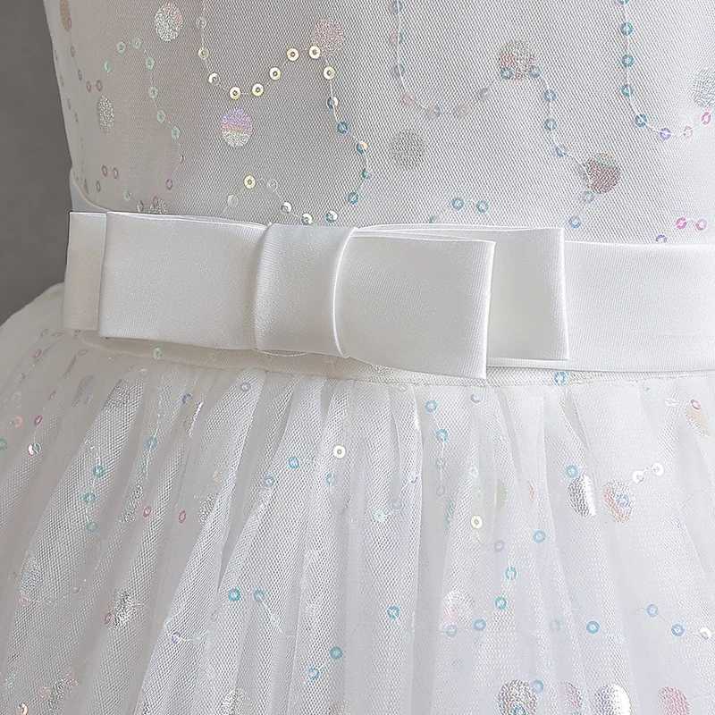 Girl's Dresses Girls court style in French puffle-sleeve dress mesh Shag skirt Sweet Princess flower child performance #r155 Y250227EB9K