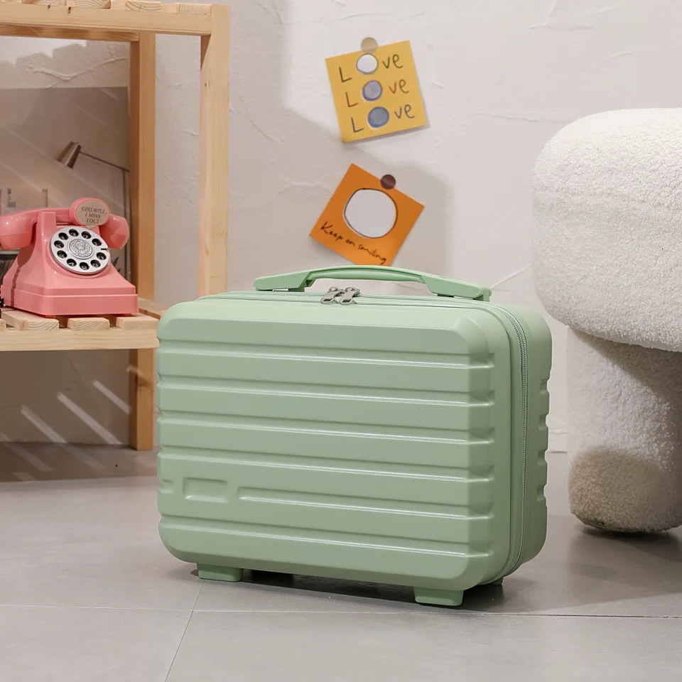 Ship from US Hand Luggage Cosmetic Bag Womens Mini Company Gift Small Box Toiletries Stylish Vintage Lightweight Suitcase Student Mu 250227FBB