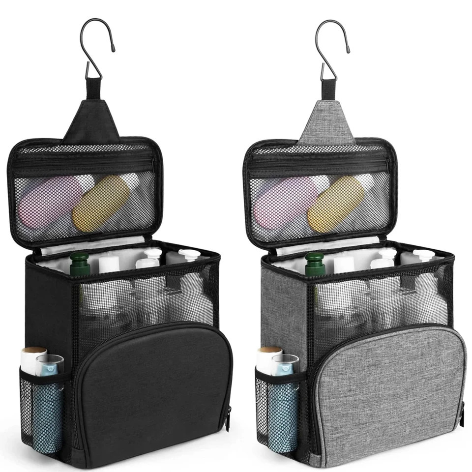 Ship from US Shower Caddy Bag Portable Hanging Tote Bags with Hook Travel Toiletry Makeup Organizer Pouch Cosmetic 250227FBB