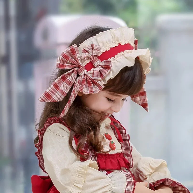 Elegant Children Princess Lolita Girls Toddler Party Bow Headband Infant Clips Cute Hairband Baby Spanish Hair Accessories Eid 250227