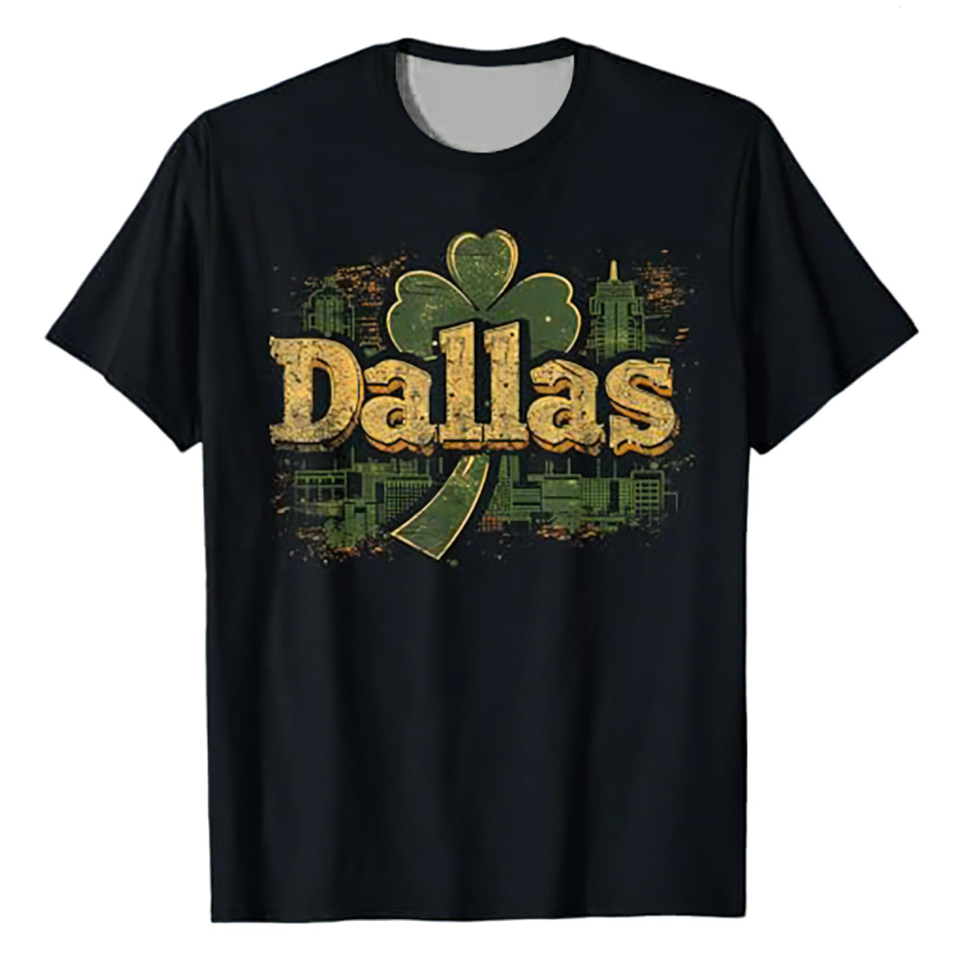 Designer 2025 New Fashionable And Versatile Men's Summer Short Sleeved Printed T-shirt D