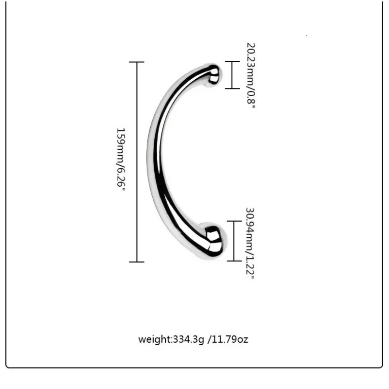 Anal Plug Dildo Stainless Steel G Spot Wand Massage Stick Pure Metal Penis G-Spot Stimulator Sex Toy for Women Men 250227