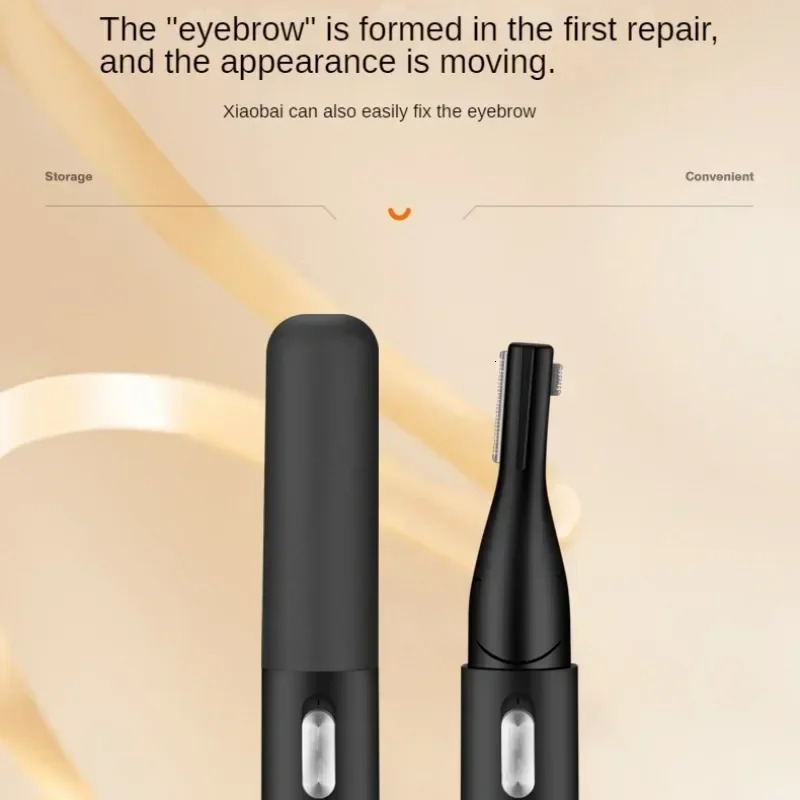 Electric Eyebrow Trimmer Razor Brow Shaping Portable Shaving with Washable Hair Trimmer Razor Duals Cutter Head Tools 250224