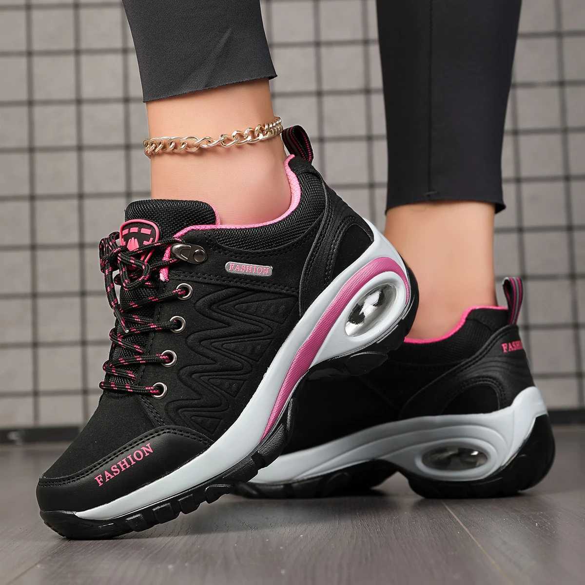 2023 Summer Women Casual Platform Shoes Outdoor Thick Sole Walking Shoes Women Casual Sports Shoes Anti Slip Camping Shoes Z250227