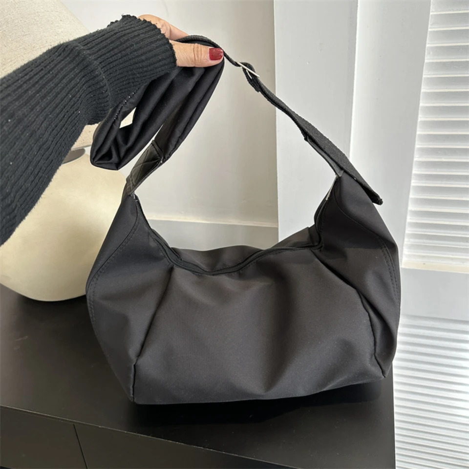 Ship from US Womens Trendy Shoulder Bag Plain Color Crossbody Handbag with Large Capacity 250227FBB
