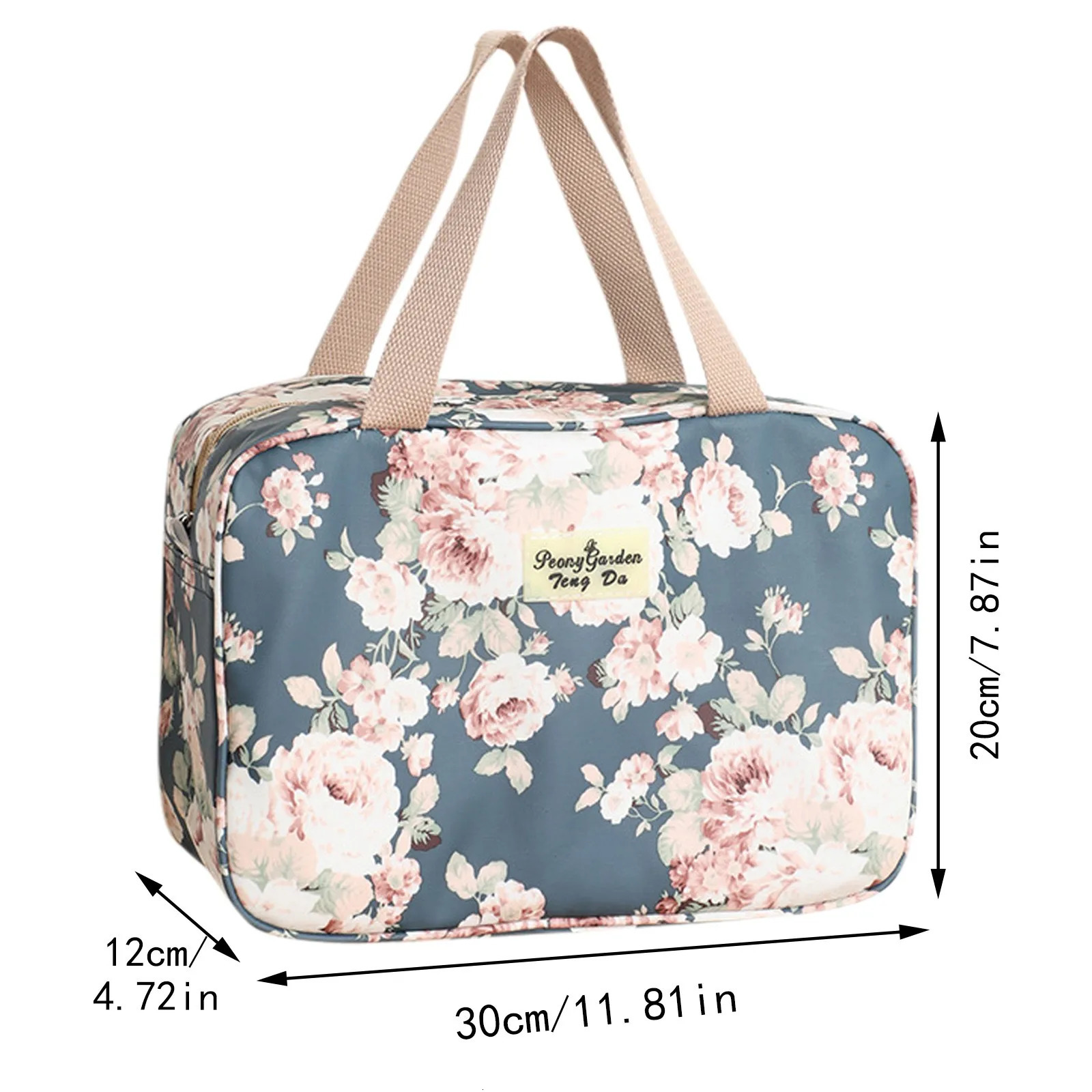 Ship from US Large Leather Tote Full Size Toiletry Bag Women Cosmetic Travel Makeup Organizer For Work 250227FBB