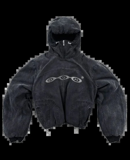 Streetwear Divin Denim Zip Hoodie Y2K Jacket Retro Hip Hop Letter y Oversized Sweatshirt Mens Coats Clothes 250227
