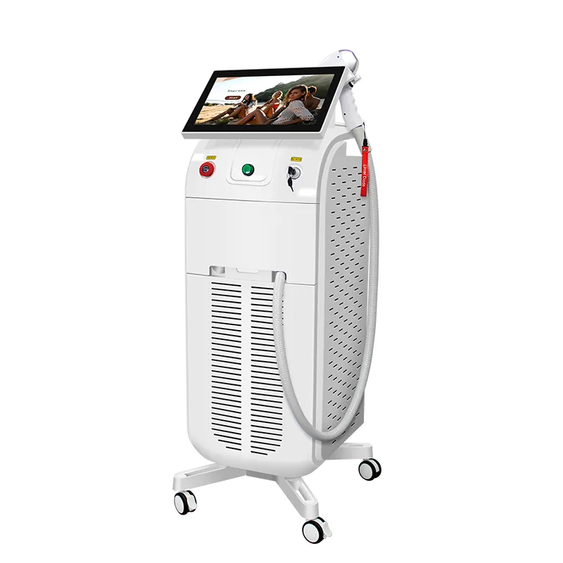 High Precision Ice Titanium 755 808 1064 Diode Laser Skin Smoothing Professional Hair Removal Ice Painless Depilation Diode Laser 1600W Equipment
