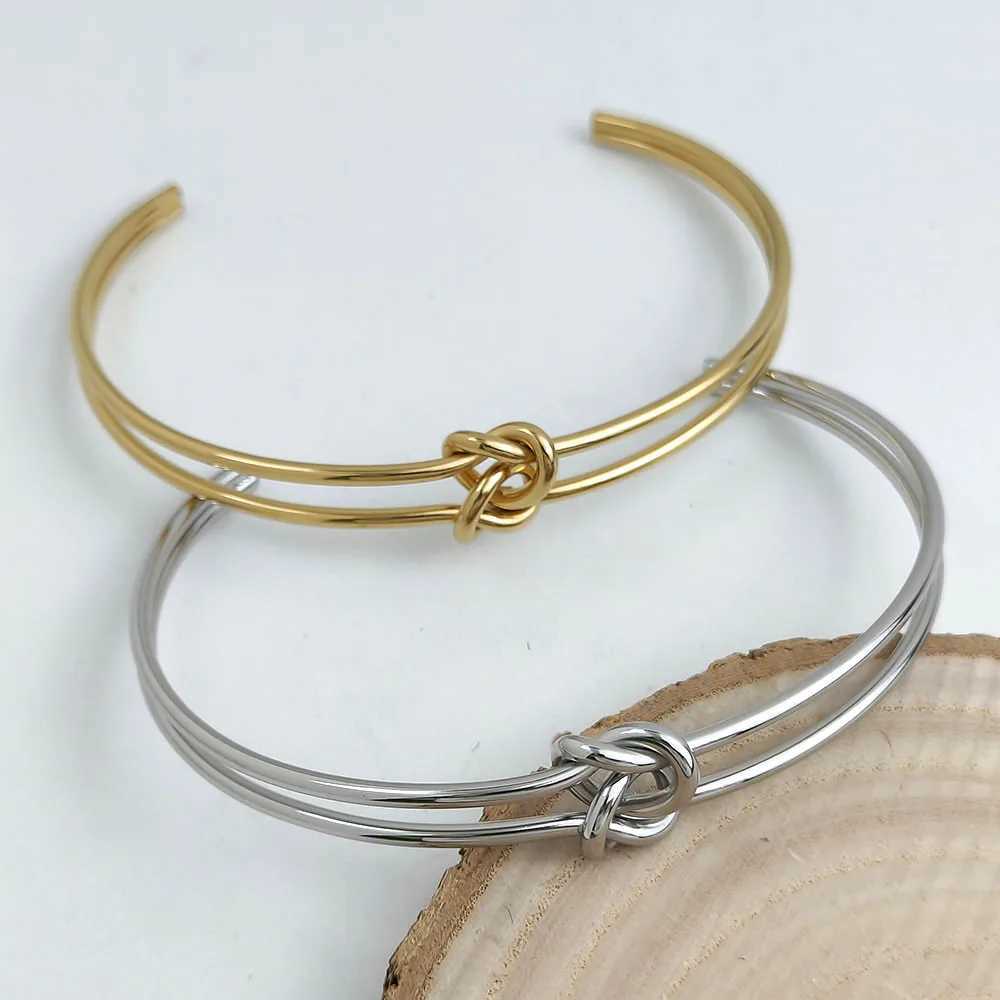 New nodule bracelet fashionable and personized stainl steel womens bracelet jewelry opening design gift for women W250227