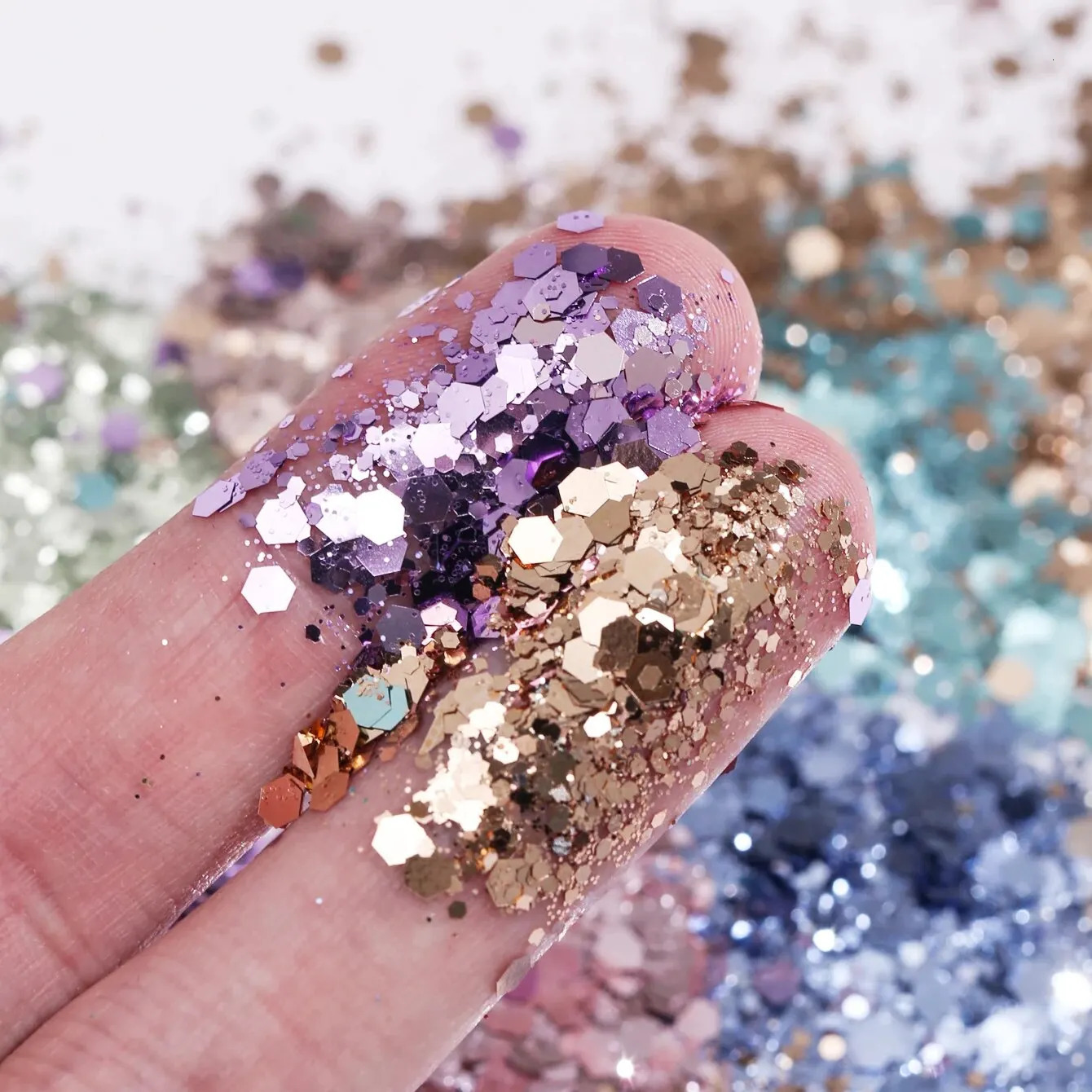 8 Bottles s High-Capacity Metallic Colour Nail Glitter Set Nail Accessories Nail Art Decoration 250227