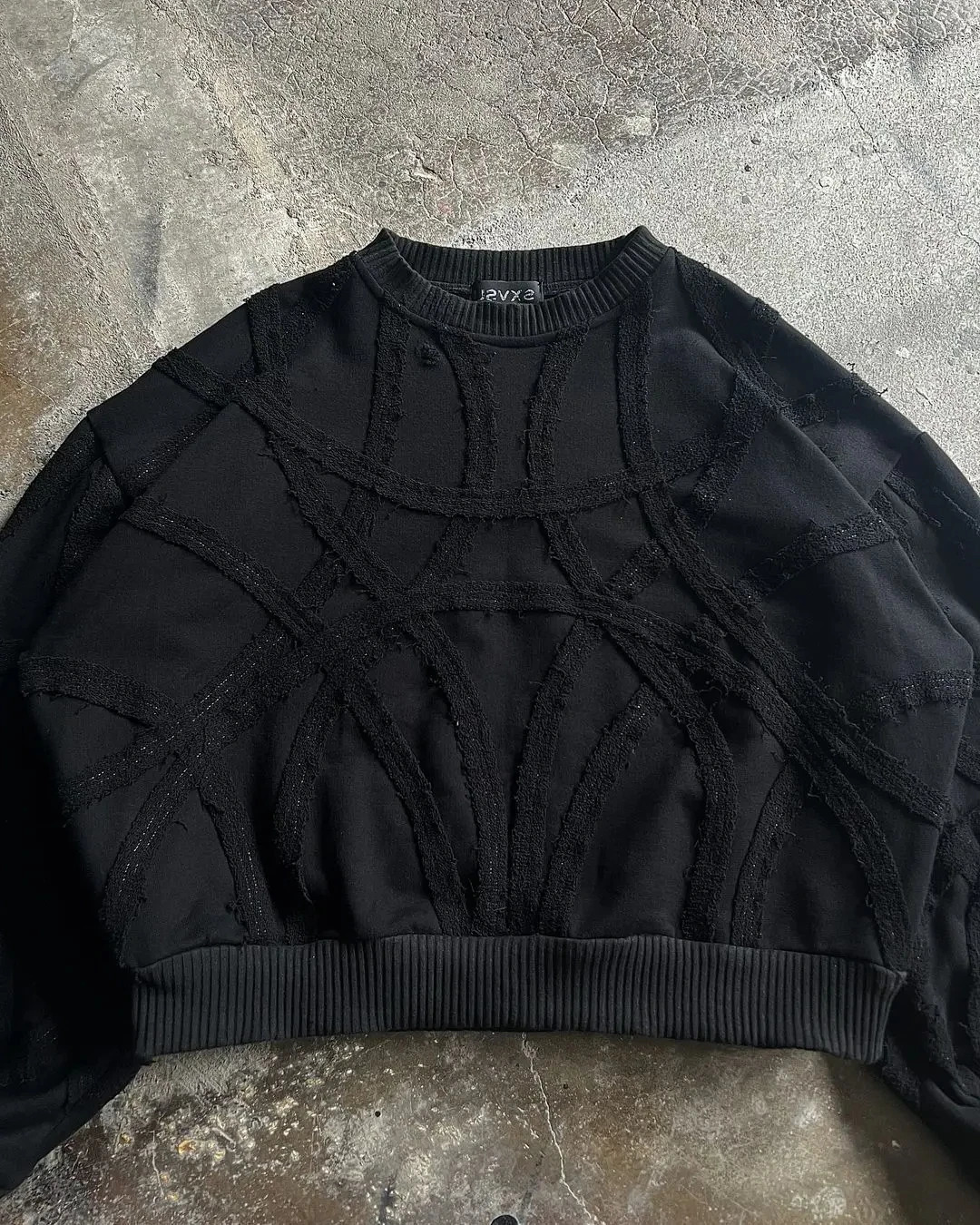 Streetwear Retro Patchwork Sweatshirt Y2K Long Sleeve Tops Mens Punk Rock Hip Hop n Oversized Pullover Hoodie Clothes 250227