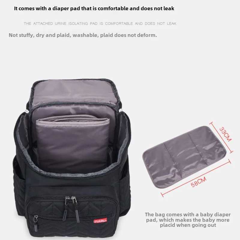 Diaper Bags Large Capacity Multifunctional Baby Mommy Maternity Bag Travel Diaper Backpack Waterproof Breastfeeding Portable Diaper Bag Y2502277MLS
